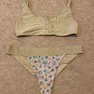 Frankie's Bikinis Coffee Nude Bikini Set